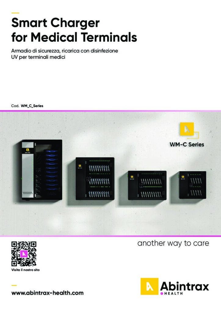 Armadio sicurezza ricarica con disinfezione UV terminali medici WM C Series